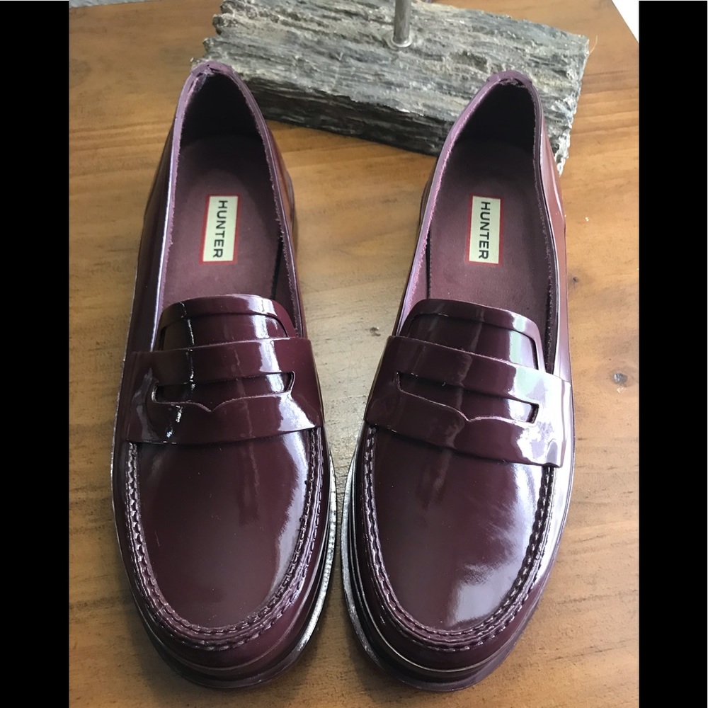 Burgundy Hunter loafers